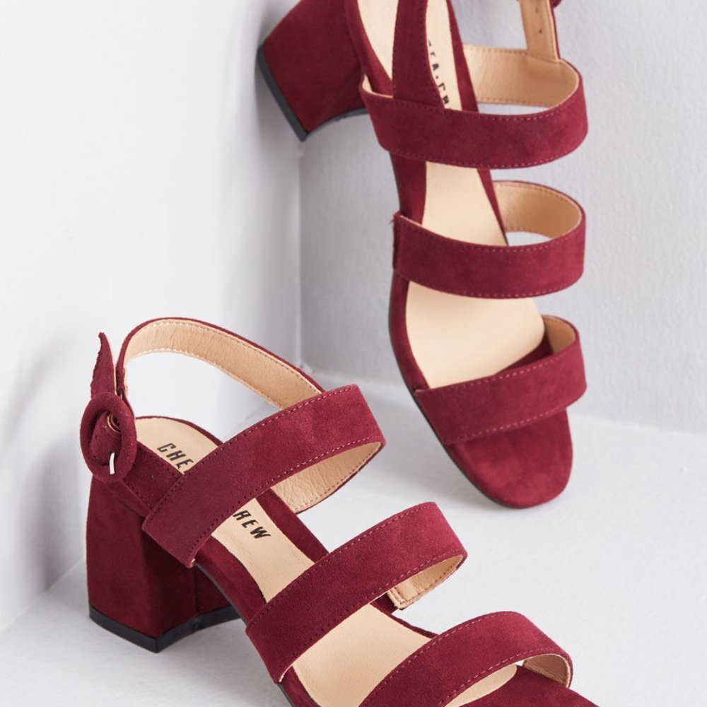 ModCloth Chelsea Crew NIB‎ Strappy Hour Vegan Heels